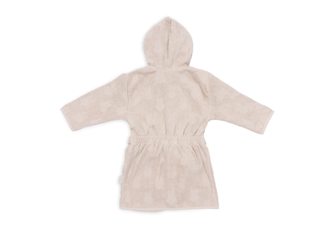 Badjas Badstof 1-2 jaar Miffy Jacquard - Nougat
