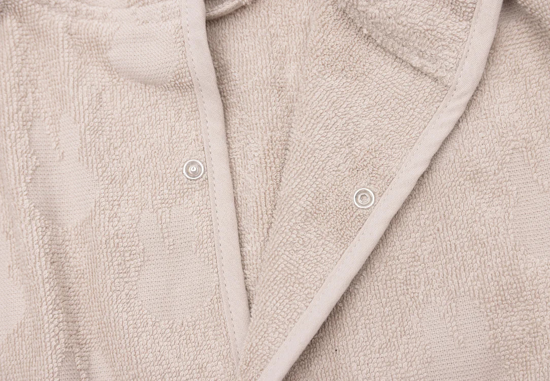 Badjas Badstof 1-2 jaar Miffy Jacquard - Nougat